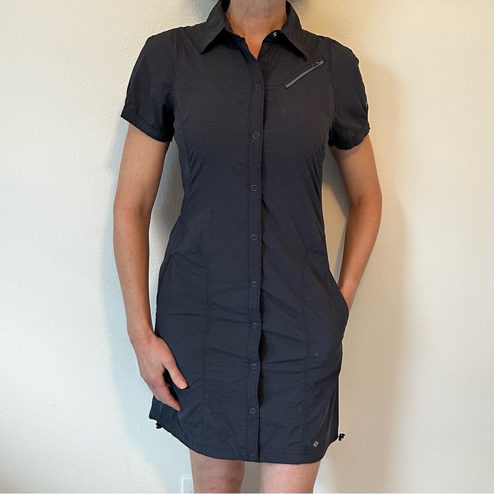 Columbia Short Sleeve Button-Up Dress